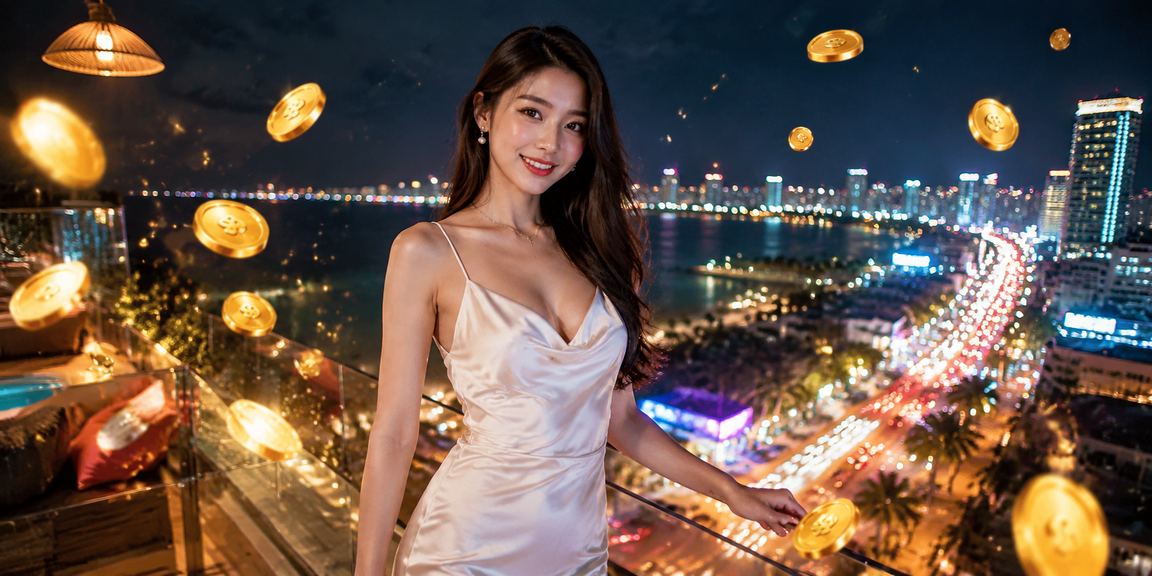 Người dùng tại bãi biển Đà Nẵng trải nghiệm casino và giải trí trực tuyến trên thiết bị di động